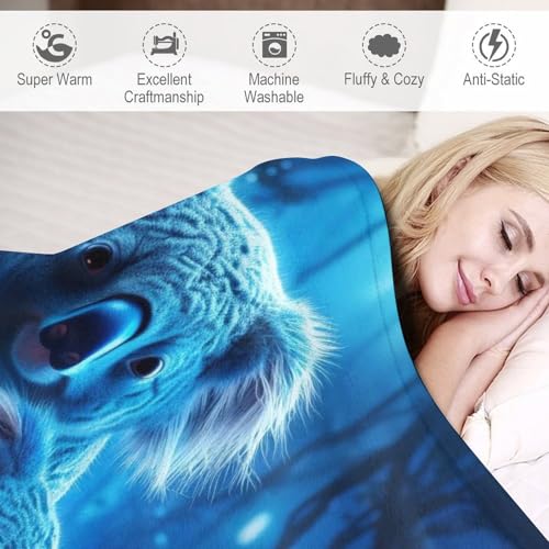 Couverture polaire koala anti-froid facile à laver pour lit - 6
