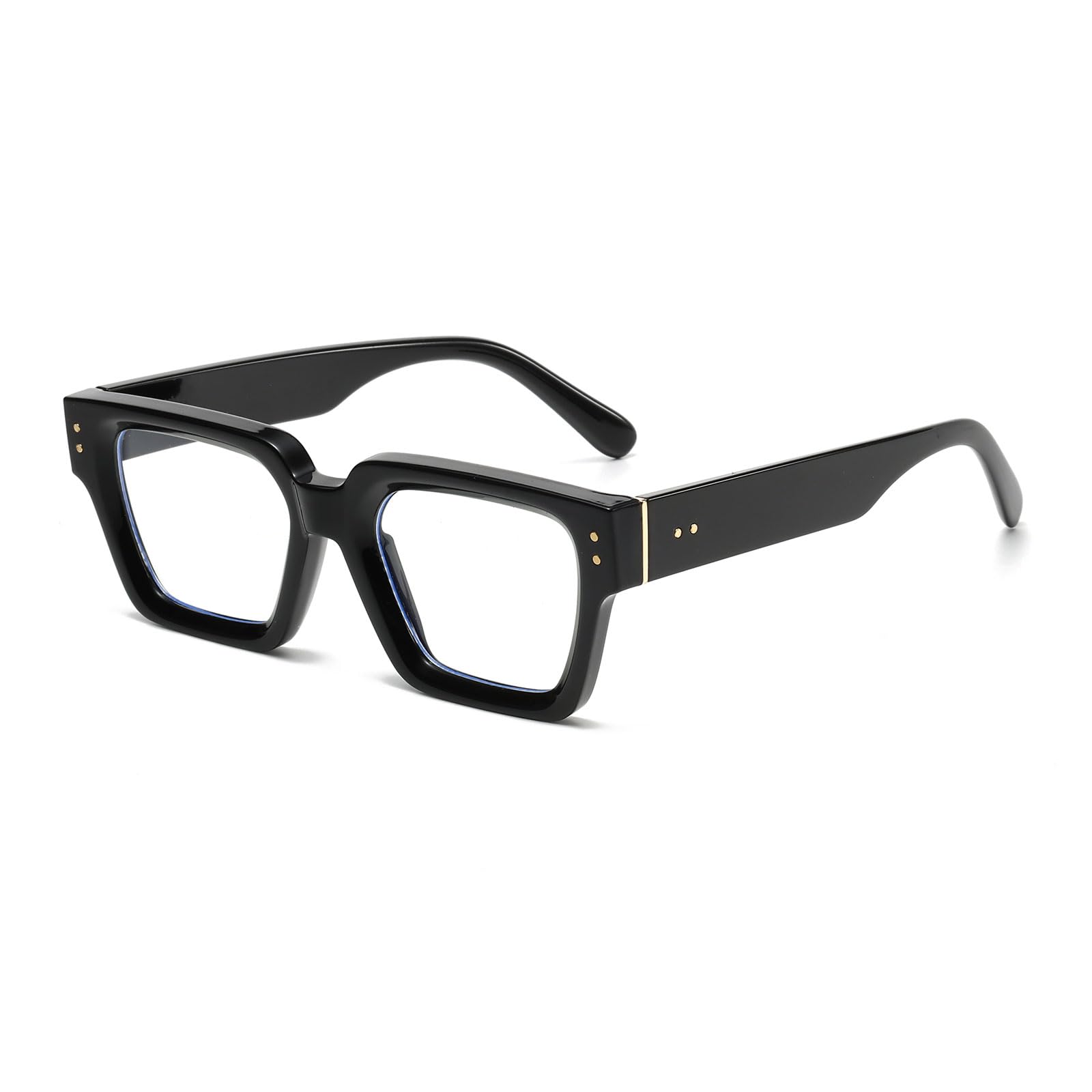 YAMEIZE Rectangle Blue Light Blocking Glasses -for Women Men Square Blue Light Eyeglasses Anti Fatigue Computer Gaming