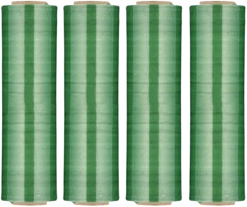 Miniatura 9 de PSBM - Envoltura elástica roja, paquete de 4, 15 pulgadas x 1500 pies, calibre 80, rollos de película elástica a mano oscuroopaco para embalaje,