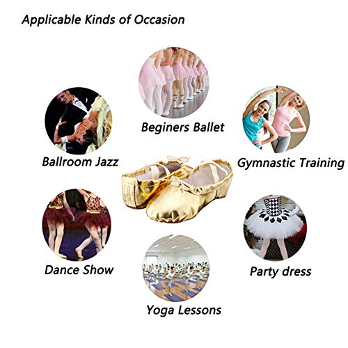 MSMAX Ballet Shoes for Girls Toddler Boys Split Sole Dance Slipper for Toddler/Little Kid/Big Kid4