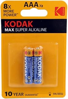 Kodak Max Alkaline AAA Remote Battery Card with 2 Pieces: High-Performance Power for Remote Controls and Small Devices