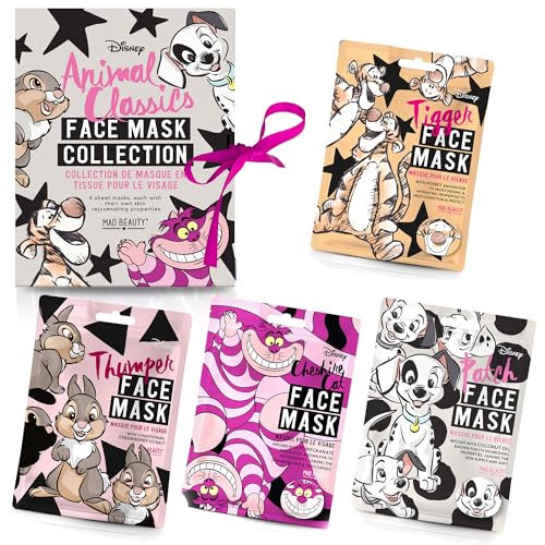 Mad Beauty Disney Tier-Gesichtsmasken-Set, Einheitsgröße