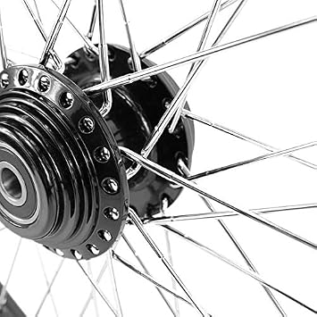 Black Front 40 Spoke Wheel 21 x 2.15 (fits Harley FXD 2000-03,Sportster 2000-07) Billet Hub