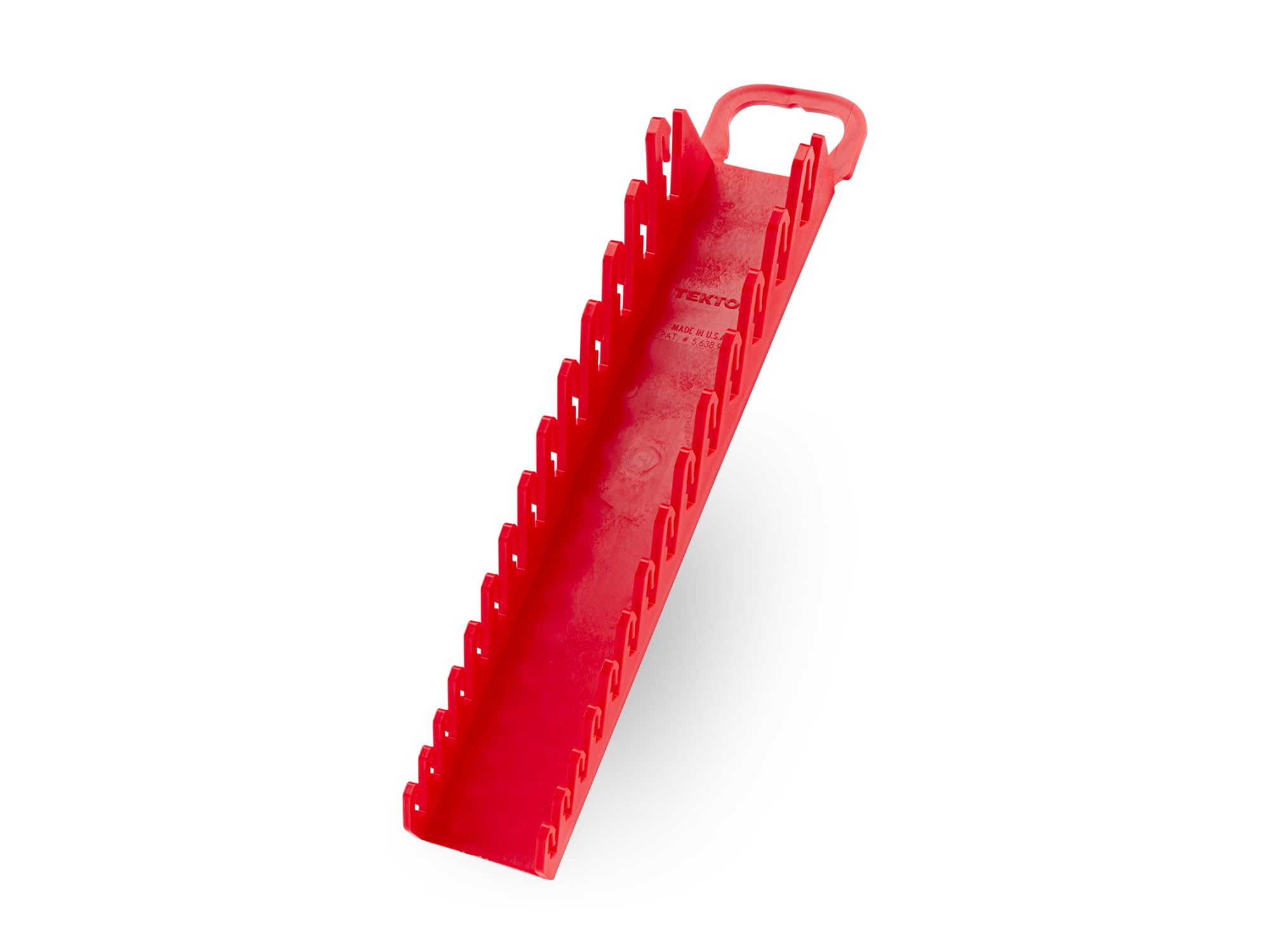 TEKTON 14-Tool Stubby Combination Wrench Holder (Red) | OWP21214 | Made in USA