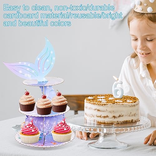 TOYMIS Alzata Cupcake Sirena, Alzata per Cupcake a...