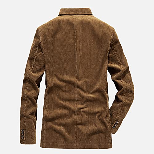 Men's Vintage Corduroy Blazers Two Buttons Single Breasted Sports Coat2
