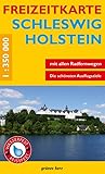  Freizeitkarte Schleswig-Holstein (Freizeitkarten: Mit Ortsregister. 1:100.000)