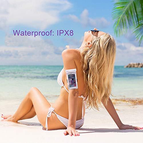 KKmoon Capa para celular em PVC transparente à prova d'água luminosa