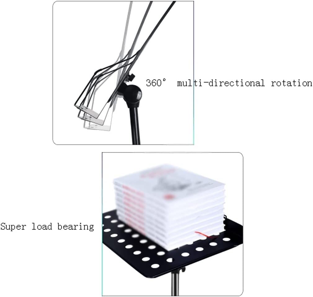 HSF Leggio per spartiti Leggio for spartiti Portatile Regolabile con Clip for spartiti da Borsa for Prestazioni strumentali Leggio per spartiti