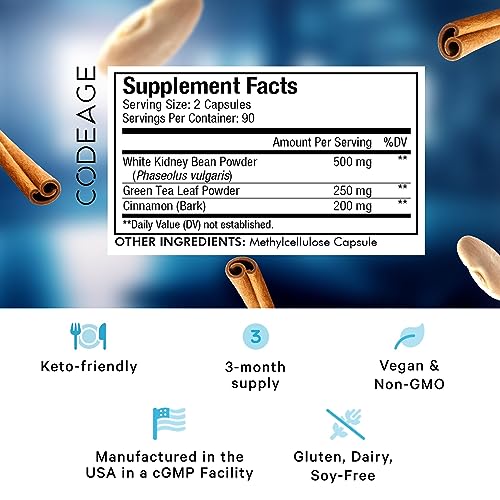 Codeage 853919008045 Keto Carb, White Kidney Bean thumb #1