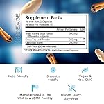 Codeage Keto Carb, White Kidney Bean, Green Tea & Cinnamon Bark Supplement, Triple Action Keto Cheat Vegan Pills, Ketogenic, Low Carb Diet Sugar, 3 Months Supply, Non-GMO, Gluten-Free, 180 Capsules - Image 2