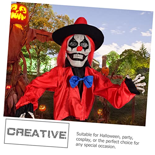 Clown Lumineux Halloween SUPVOX Piquet Automate Jardin Anti Vent - 5