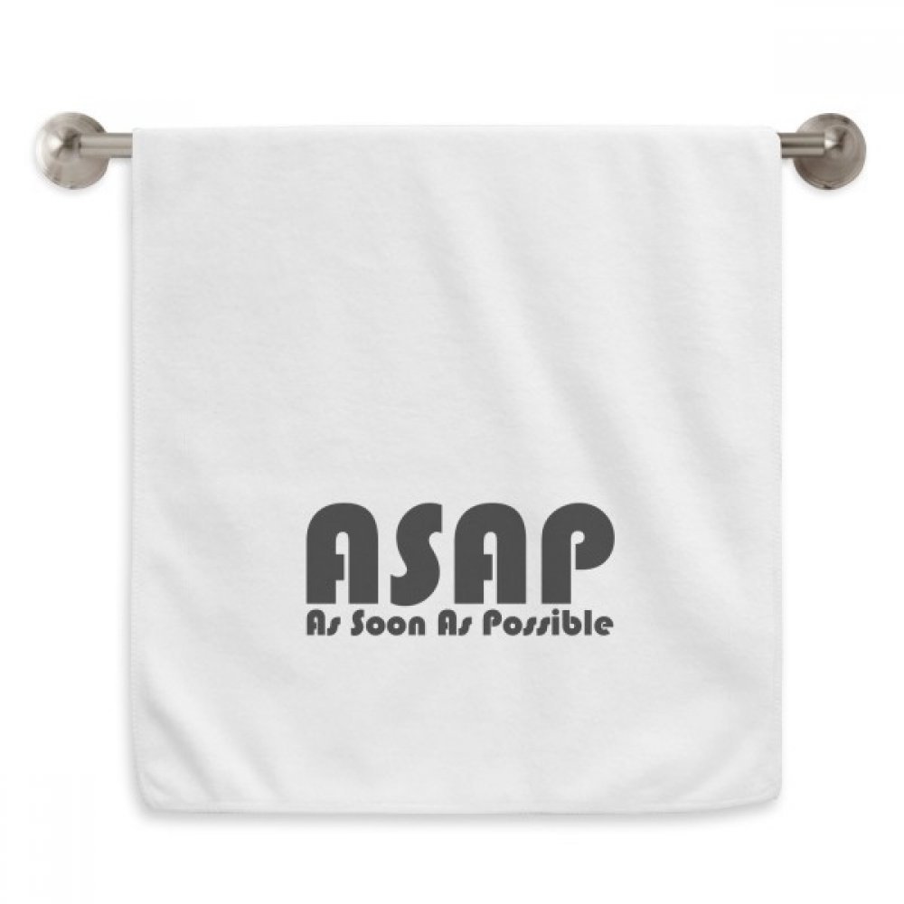 Serviette douce Citation imprimée design diadème élégant et absorbant pour invités raffinés