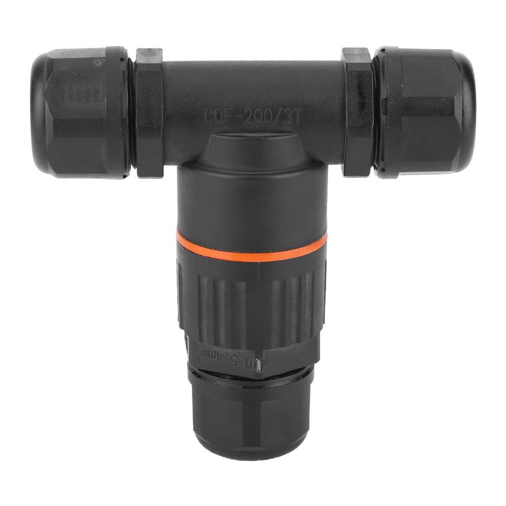 Cable Connector IP68, 450V 32A Waterproof 3 Way Cable Connector Outdoor Junction Box for Power Supply, Network Communication