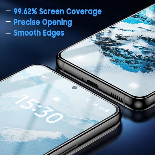 Image of Uyiton for Samsung Galaxy S22+ Plus Screen Protector UnBreak-Glass | Ultrasonic Fingerprint Support Auto-Alignment Frame Scratch-Resistant Bubble-Free S22+ Screen Protector, 2 Pack
