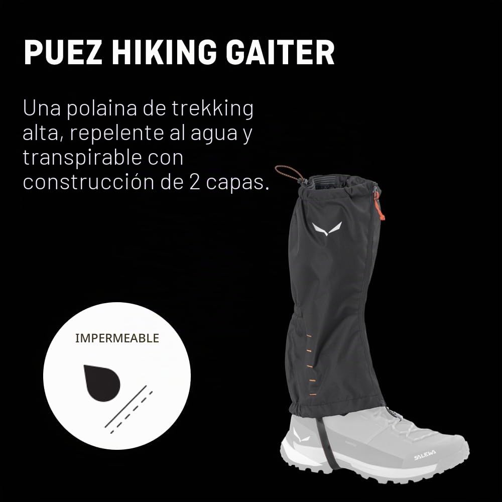 SALEWA Puez Hiking Gaiter - Polaina Unisex Adulto
