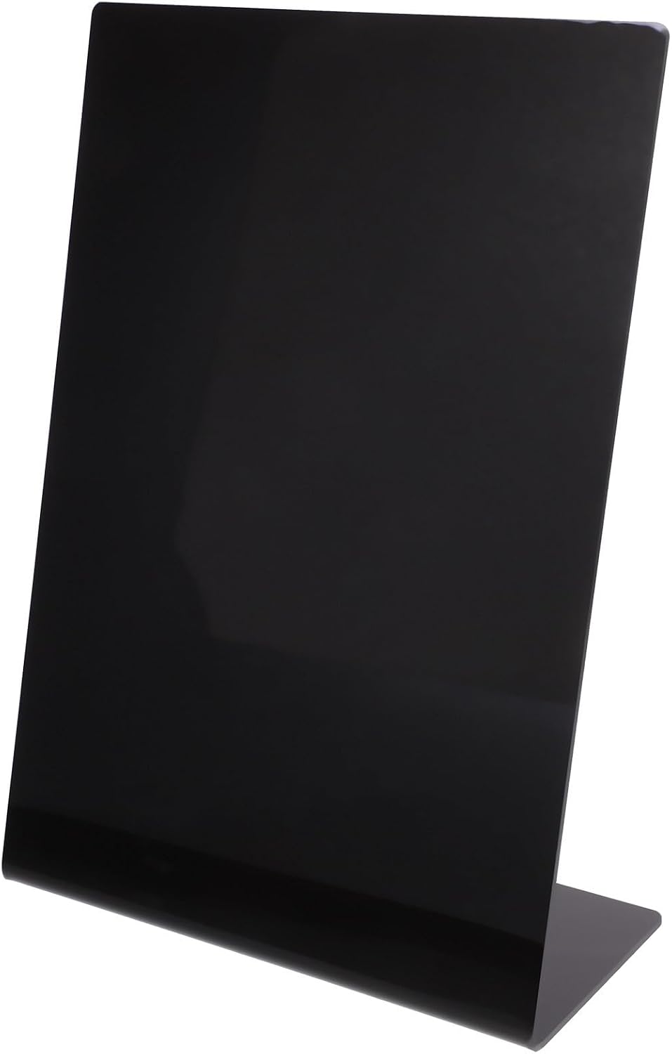 Compact Dark Acrylic Chalkboard Sign with Stunning Smooth Edges, Erasable Mini Writing Board for Photo Prop and Countertop Decorative Use