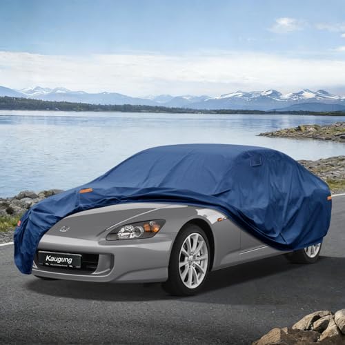 Image of Kaugung Custom Fit Car Cover for Honda S2000 (1999-2009), Heavy Duty Waterproof All Weather Outdoor Protection, Breathable Full Exterior Cover with Vent, Rain Sun Snow UV Proof