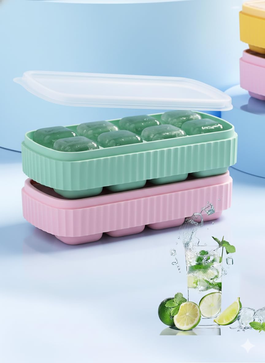 Large Silicone Ice Cube Tray - 8 Cavities -6