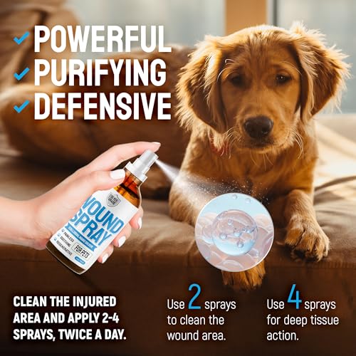 Image of SILVER GRADE Wound Spray for Pets - Colloidal Silver Wound Care for Dogs & Cats - Helps with Skin Irritation, Hot Spots, Rashes, Scratching, Itch, Bites & Burns - Use a Dog Cone - 4 oz