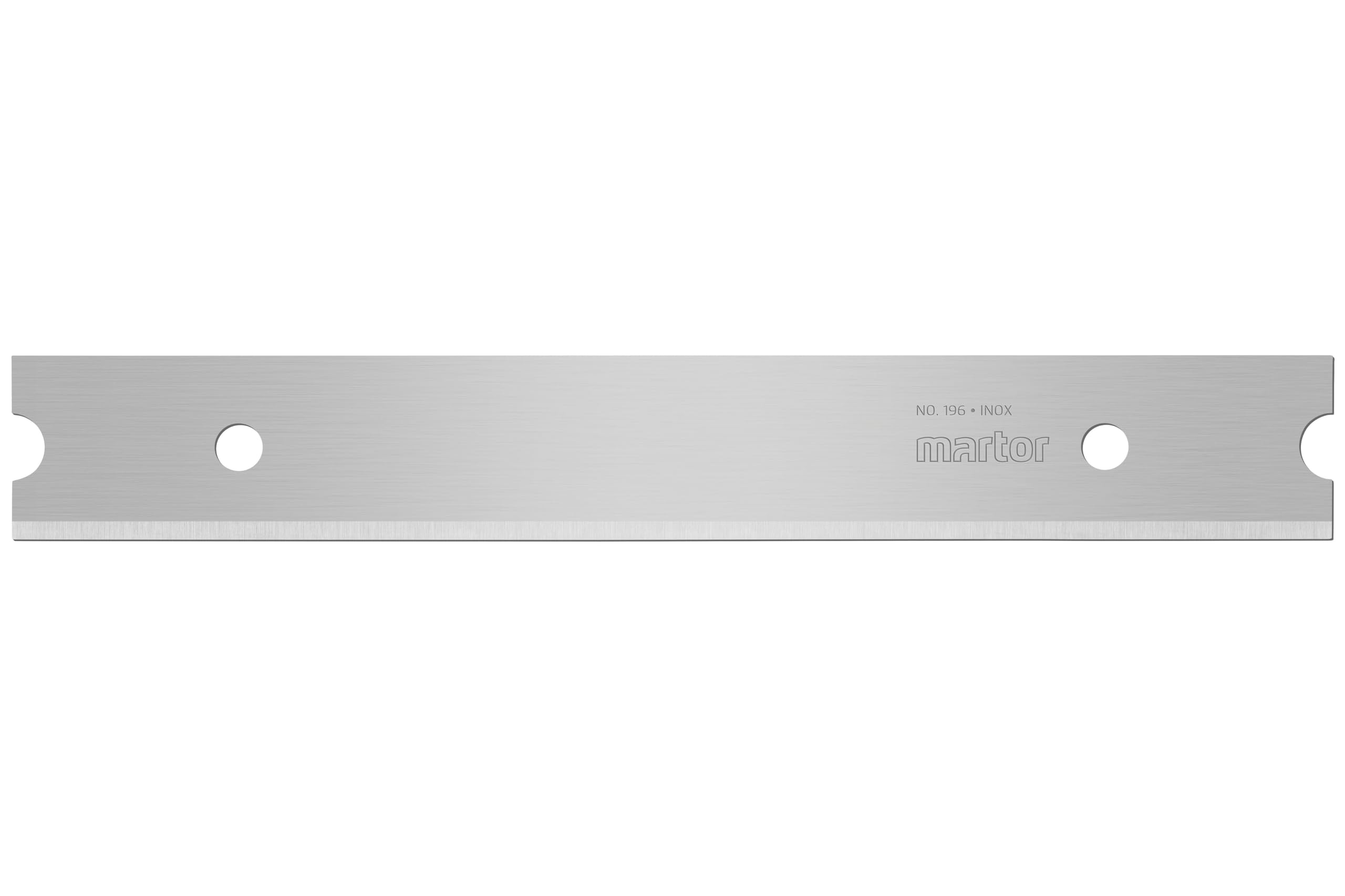 MARTOR 10 x Scraper Blade, Replacement Blade Scraper, 99.5 mm Long, Sharp, Single use, Stainless Steel, no. 196