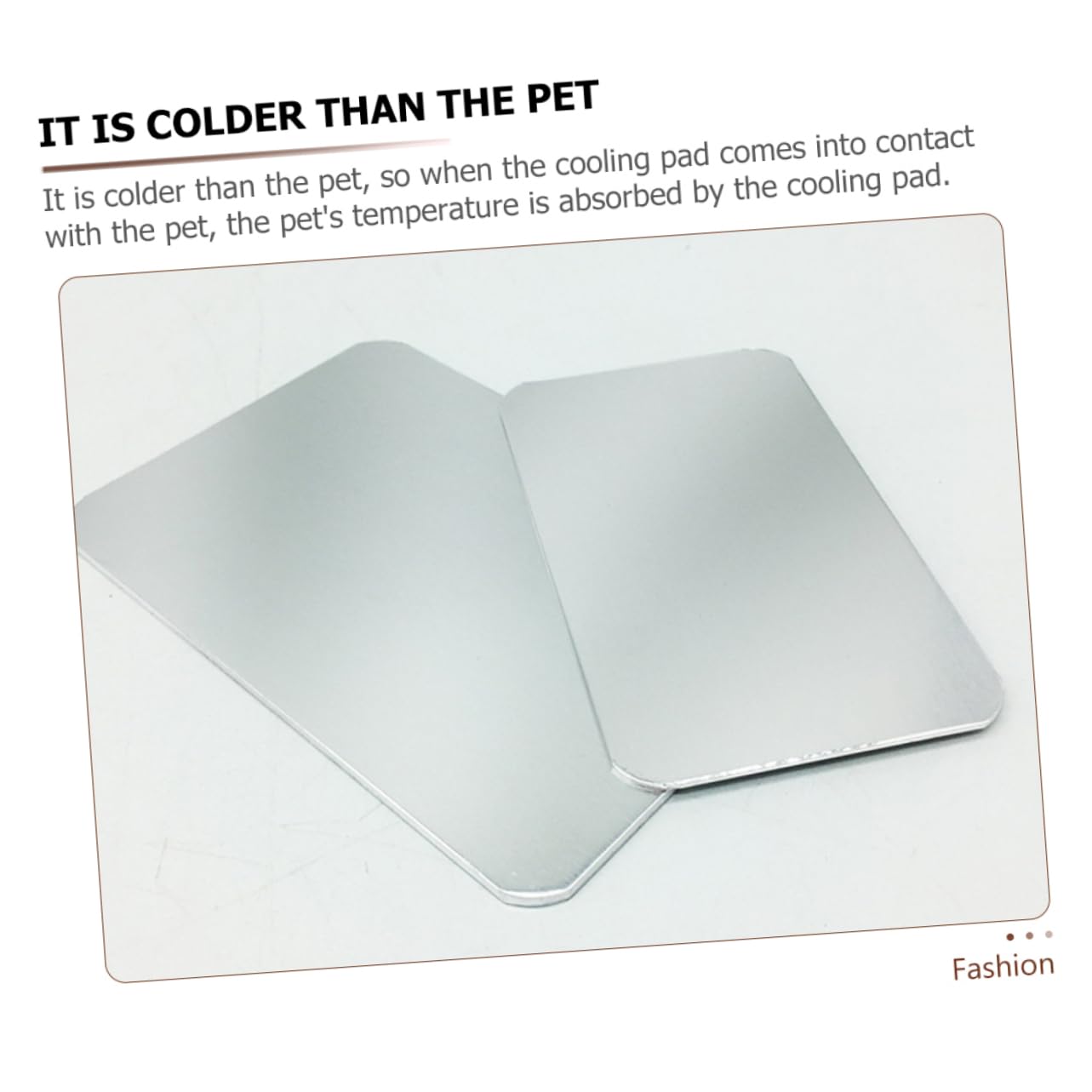 Alasum Kühlmatte für Hamster und Kaninchen, 2 Stück, Aluminium