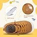 LeIsfIt Toddler Shoes Girls Boys Wide Shoes Kids Lightweight Barefoot Sneakers Slip on Tennis Sneakers Brown Size 5.5
