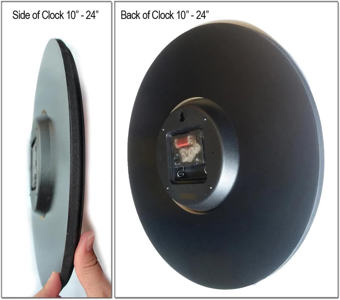 Personalized Cedar Deer Lodge Wall Clock | Ultra Quiet Quartz Mechanism | Hand Made in USA Beautiful Crisp Lasting Color | Comes in 8 Sizes (Black Hand, 18 Inches)