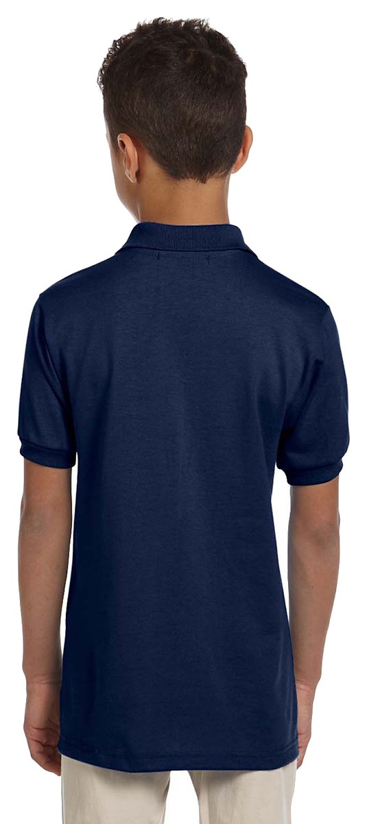 Jerzees 437Y Youth 50/50 Jersey Polo with SpotShield