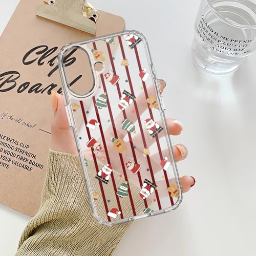 Coque iPhone 16 Plus antichoc Noël transparente contre les chutes - 6