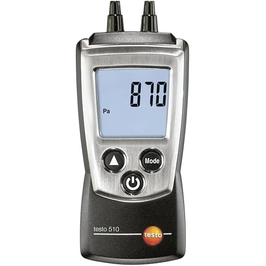 Testo 510 (0560 0510) Autoranging Differential Manometer Air Pressure Meter Gauge 0-100hPa by mLabs