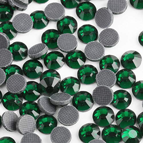 Image of Beadsland Crystal Hotfix Rhinestone,Machine Cut Stone 1440pcs /pkg (Emerald,SS16 /4mm)