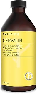 Cervalin - Sleep aid liquid, Naturally calm and relaxes the mind - 250ml - Made in Canada - L-theanine and Melatonin combination - Calm effect - Helps with insomnia, stress and fatigue