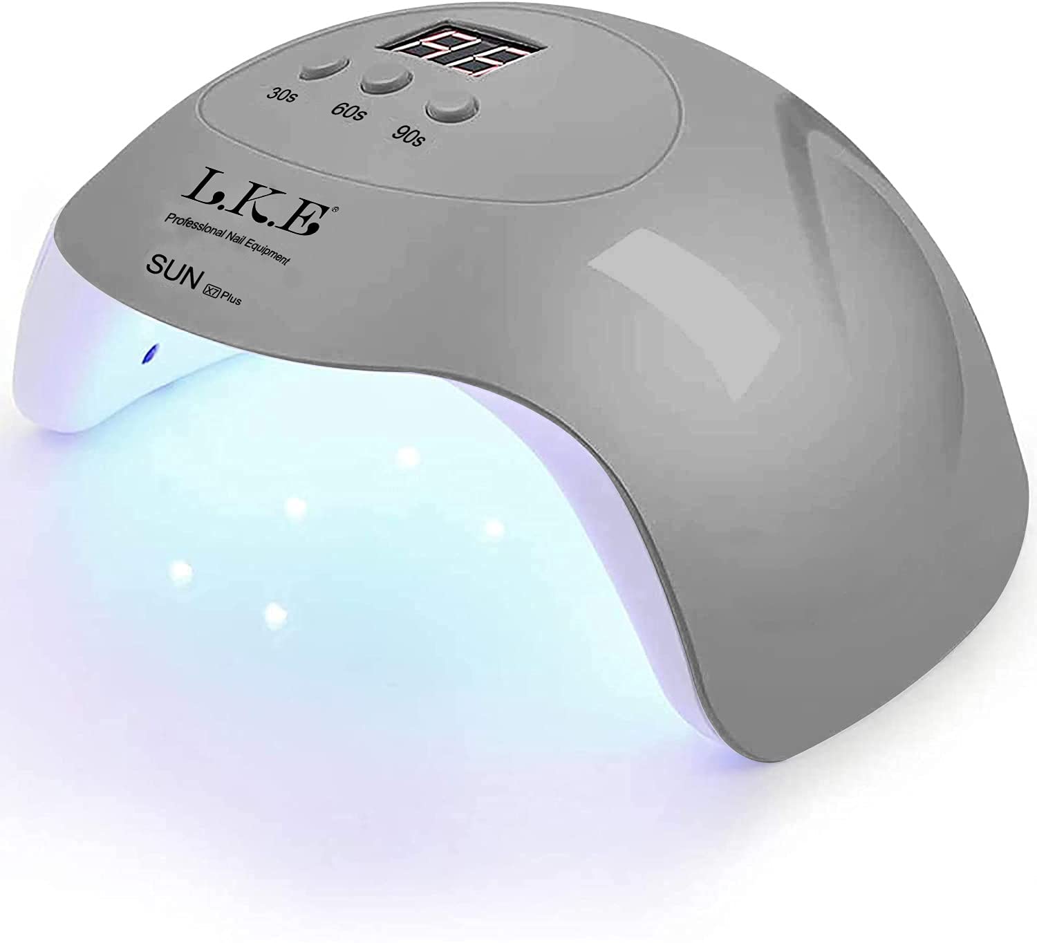 UV Lamps for Gel Nails Nail Dryer Curing Lamp with 3 Timers Auto Sensor USB Plug Carry Convenient UV LED Nail Lamp for Gel Nail Polish(Grey)