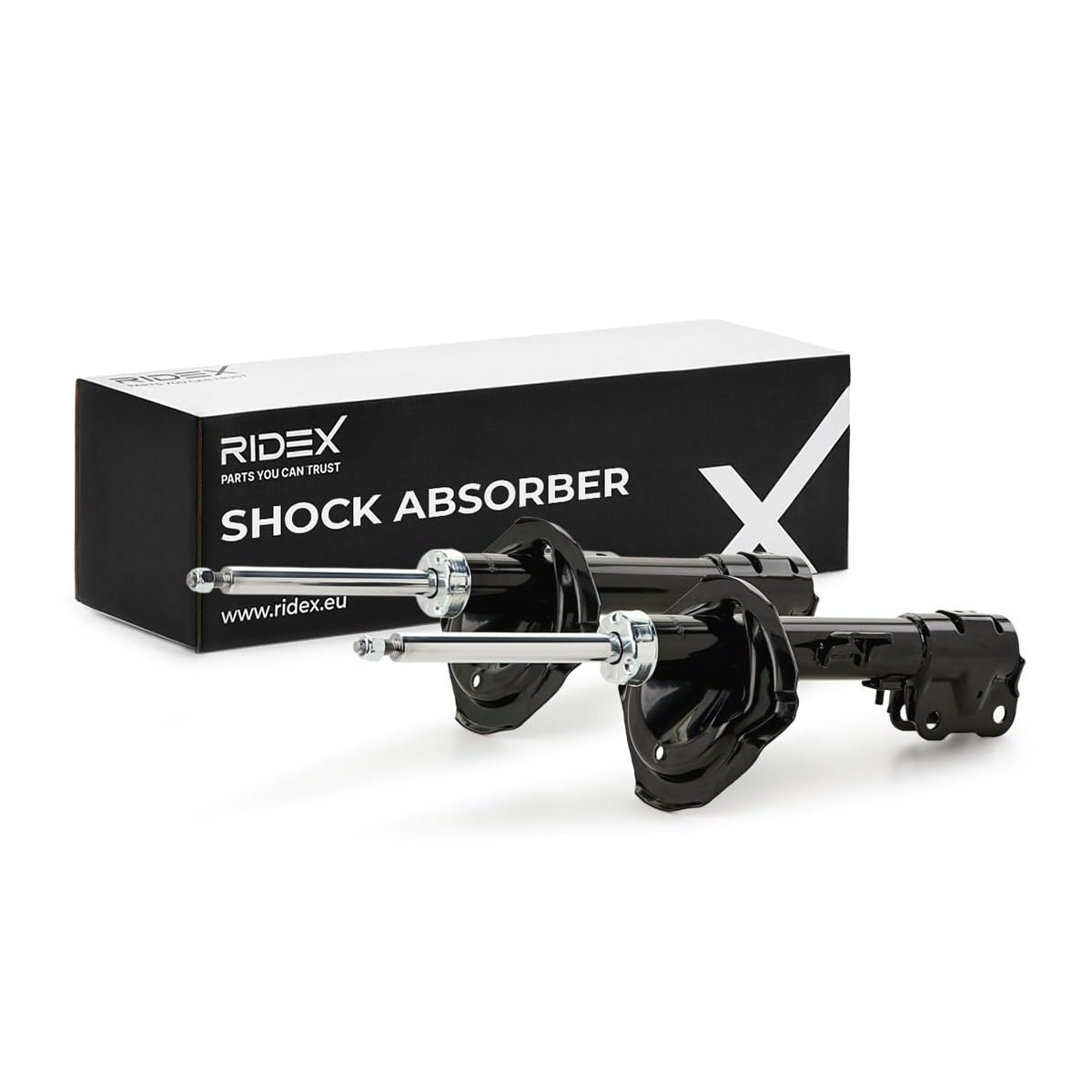 RIDEX 2x Amortisseur Avant Avant Droite Avant Gauche Pression de gaz Compatible avec MITSUBISHI Outlander II SUV CWW, PEUGEOT 4007 VU, VV, CITROËN C-Crosser SUV EP, VU, VV