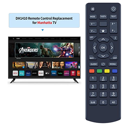TCNOUMT Replacement Remote Control Compatible for Bush&Manhattan Freeview Freesat Plaza HD Box 2-DH1410-MTT DH1410 HD-T2 HD-S2 HDT2 HDS2 - Image 2