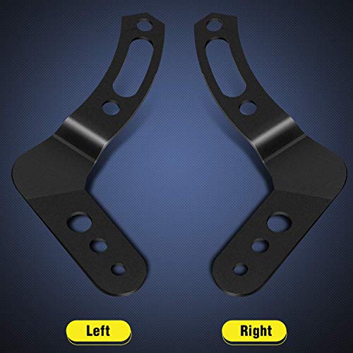 Image of Nilight - 90039B 30-32 Inch Upper LED Light Bar Roof Mount Brackets for UTV POLARIS RZR 900 1000 800, 2 Years Warranty, Black, 2PCS