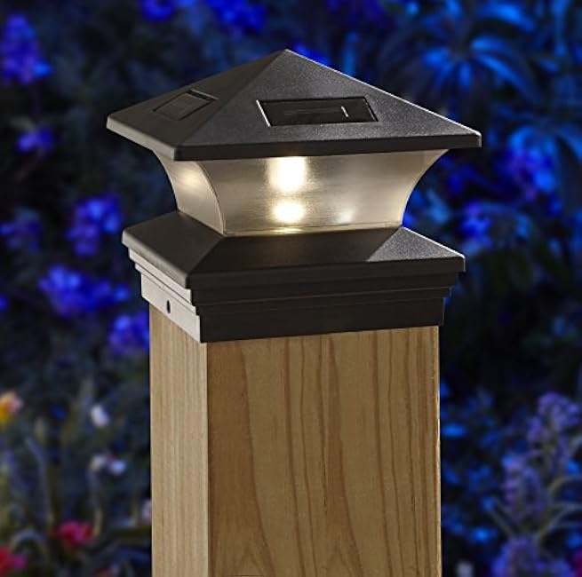 Moonrays 91268 Solar-Powered Post Cap LED Light for 6 by 6 Posts