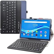 Bige for Lenovo Tab M10 Plus 3rd Gen Keyboard Case,PU Leather Cover with Romovable Keyboard for Lenovo Tab M10 Plus 3rd Gen TB125FU 10.6" Tablet,Blue