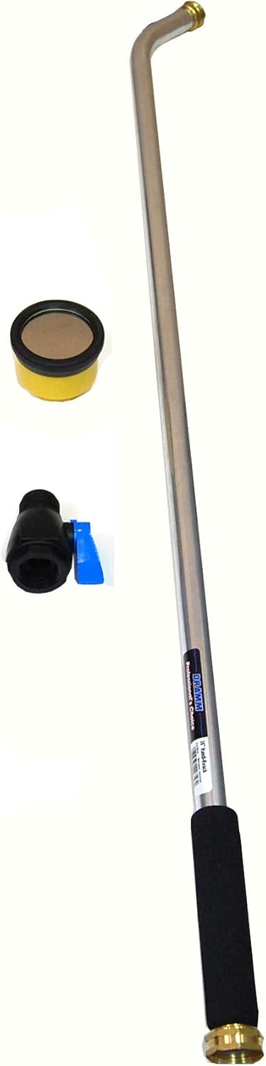 Grower's Solution 36” Long Watering Wand – 750 PL Lemonhead Waterbreaker – Full Flow Shut Off Valve – 1 Complete Set