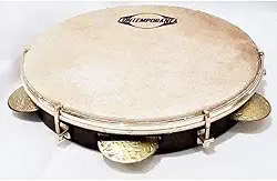 Pandeiro Contemporânea 10polegada Couro Leo Rodrigues 27cll Cor:Imbuia