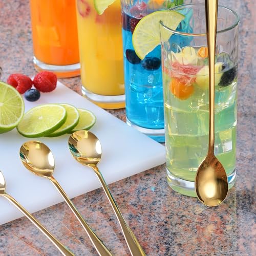 Miniatura 4 de Gräwe Königstein - Juego De Cucharas Para Bebidas, De Acero Inoxidable, 6 Unidades, Color Dorado