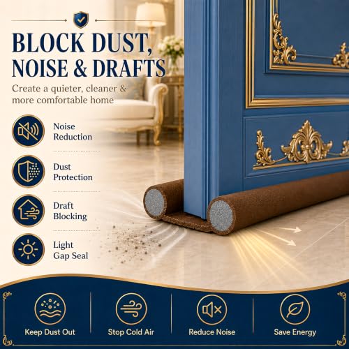 Image of Eightiz (Pack of 5, 38 Inches 120 GSM Door Guard,Rat Protector Guard Bottom Seal Strip Gap Filler for Doors,Soundproof, Noise Reduction, Energy Saving, Dust & Insect,Strip for Home,Office,Outdoor