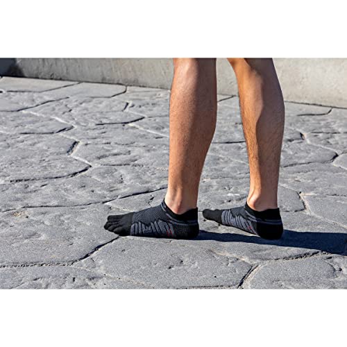 Image of Injinji Men's Run Midweight No Show Toesocks
