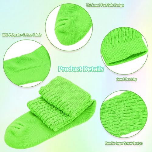 Image of Gvhntk Slouch Socks Women 80s 90s Scrunch Socks Extra Long Slouchy Sock Knee High Sock