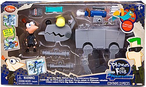 Disney Phineas and Ferb Exclusive Across The 2nd Dimension Playset Ferb My Ri...