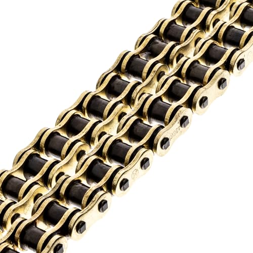 Cadena dorada 428 X-Ring NICHE de 126 eslabones para evitar el desgaste 6