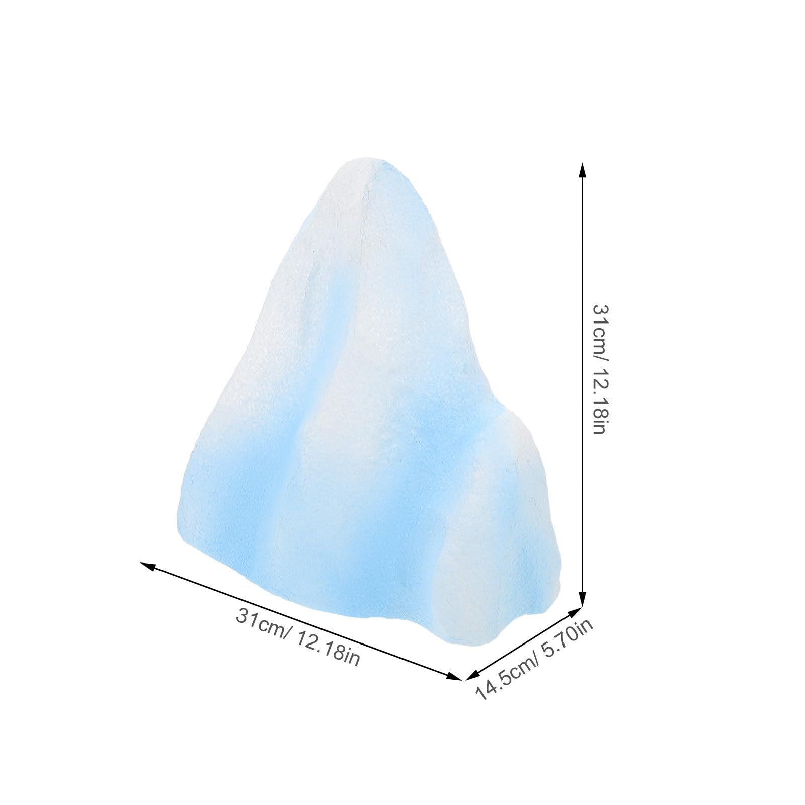 BESPORTBLE Maquette d'iceberg Artificiel : Sculpture d'iceberg Artificielle pour décorations de fêtes, Accessoires Photo, Studios Photo et expositions ; 31 x 14,5 cm / 12,18 x 5,7 Pouces