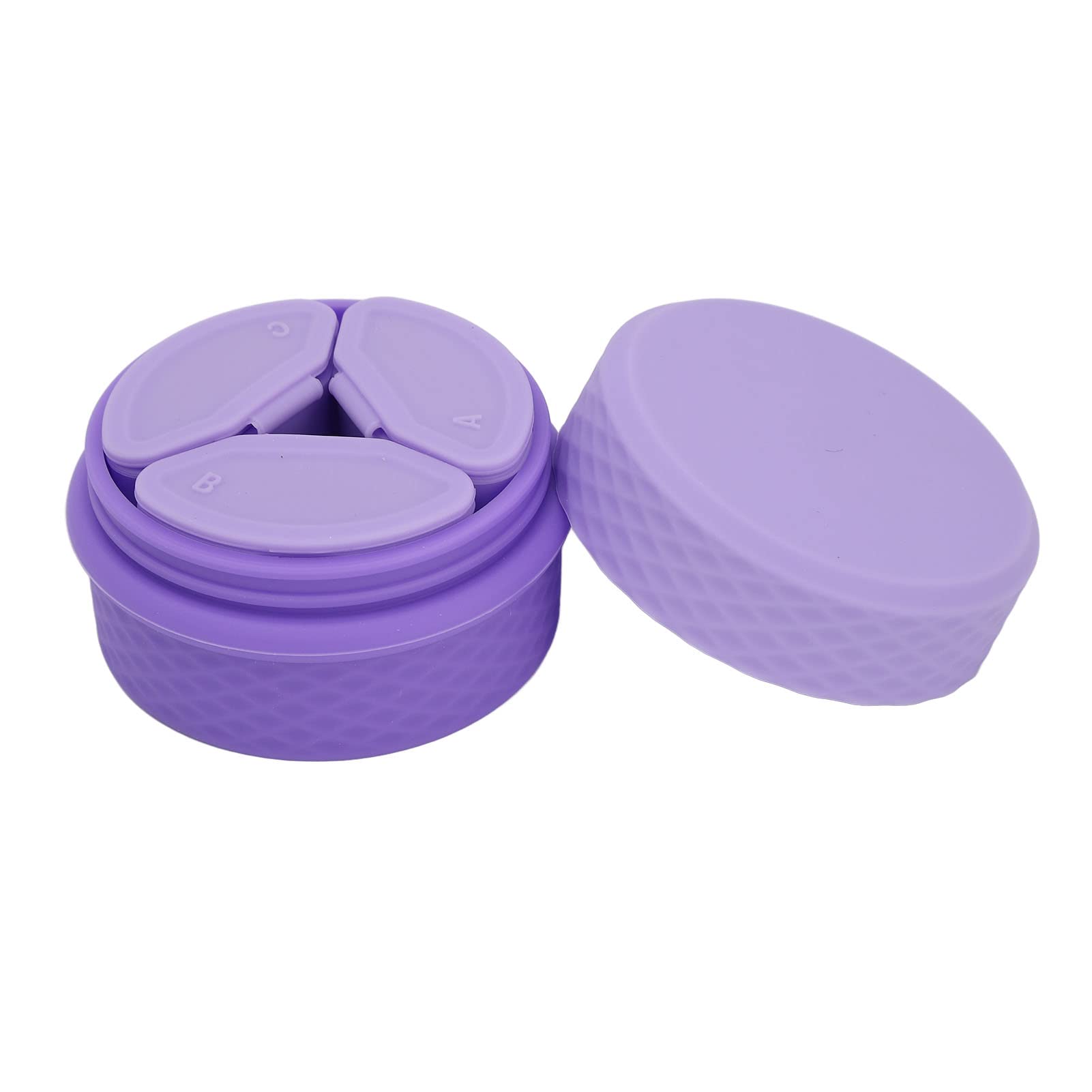 Silicone Makeup Containers Set,with 3 Refillable Dispensers,Leakproof Travel Jars for Creams and Eye Cream,Cosmetic Containers with Lids and Spoon - Image 2