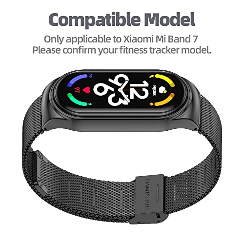 MIJOBS Pulseira para Mi Band 7 Mi Band 6 Mi Band 5 Pulseira de substituição respirável para Mi Band